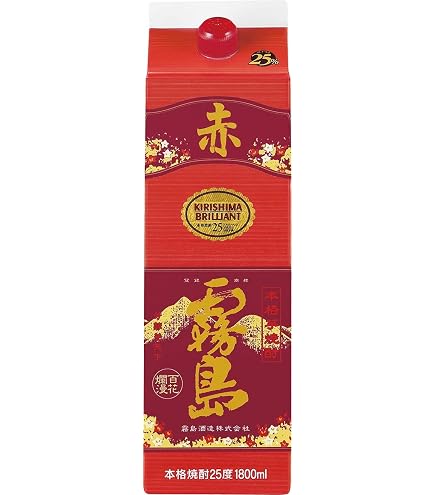 Amazon.co.jp: 本格芋焼酎 白霧島 25度1800ml瓶 1ケース（6本） : 食品